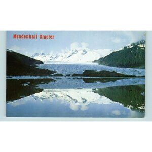 Postcard Mendenhall Glacier Near Juneau 1970s or 1980s adverting vintage Alaska